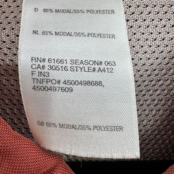 THE NORTH FACE Orange Red Long Sleeve Oversized Y2K Button Down Shirt Size XL - Picture 6 of 6